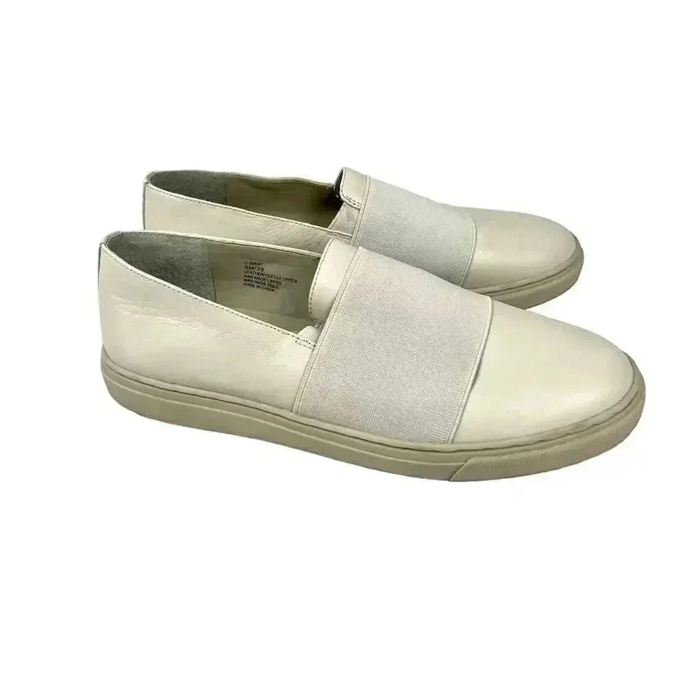 Lori Goldstein Slip On Shoes Sz 9 M Ash Grey Leather Cushion Womens‎ Brint